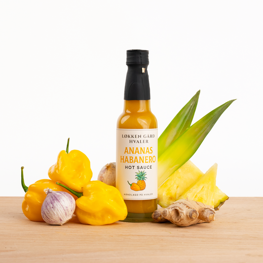 HOT SAUCE CHILI SAUS HVALER CHILI LØKKEN GÅRD HVALER 